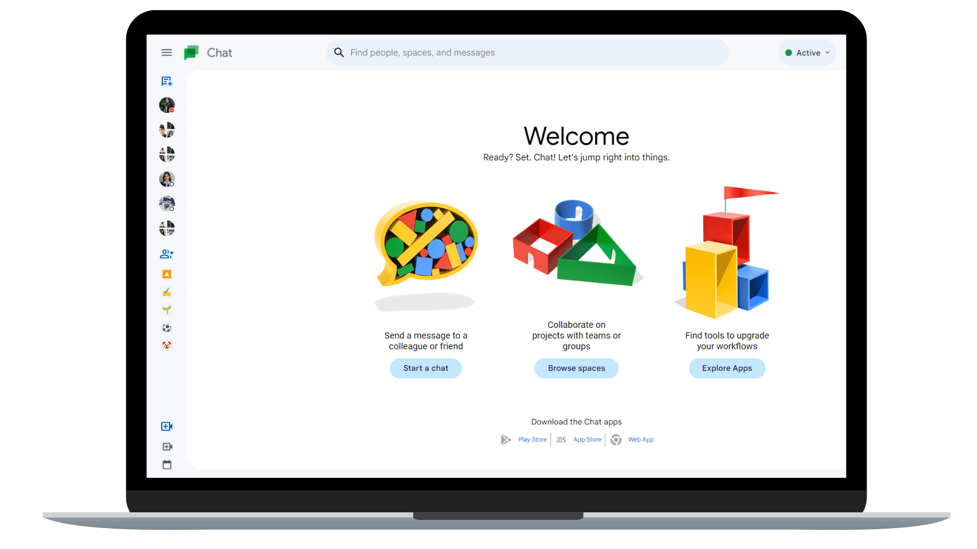 Google chats - text and video call platform to stay in touch always.
