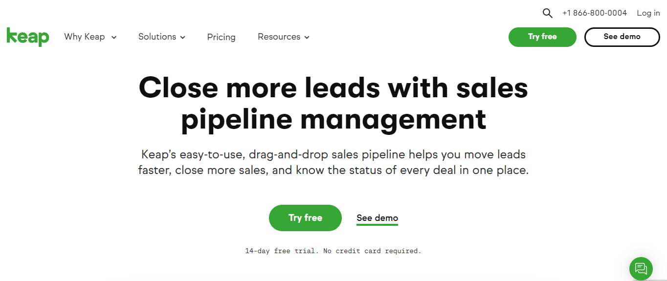 Keap, lead nurturing software.