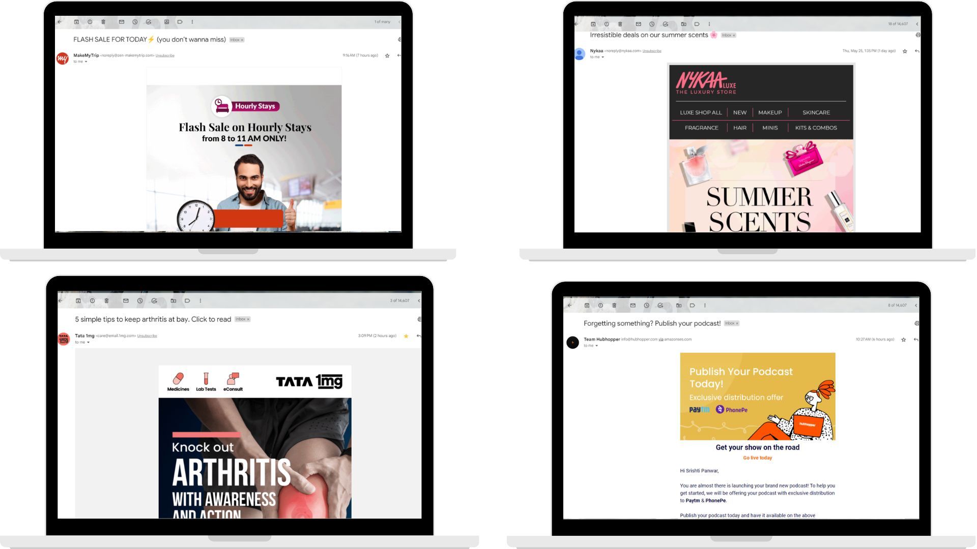 Emails being used as the primary channel for sales engagement by brands.