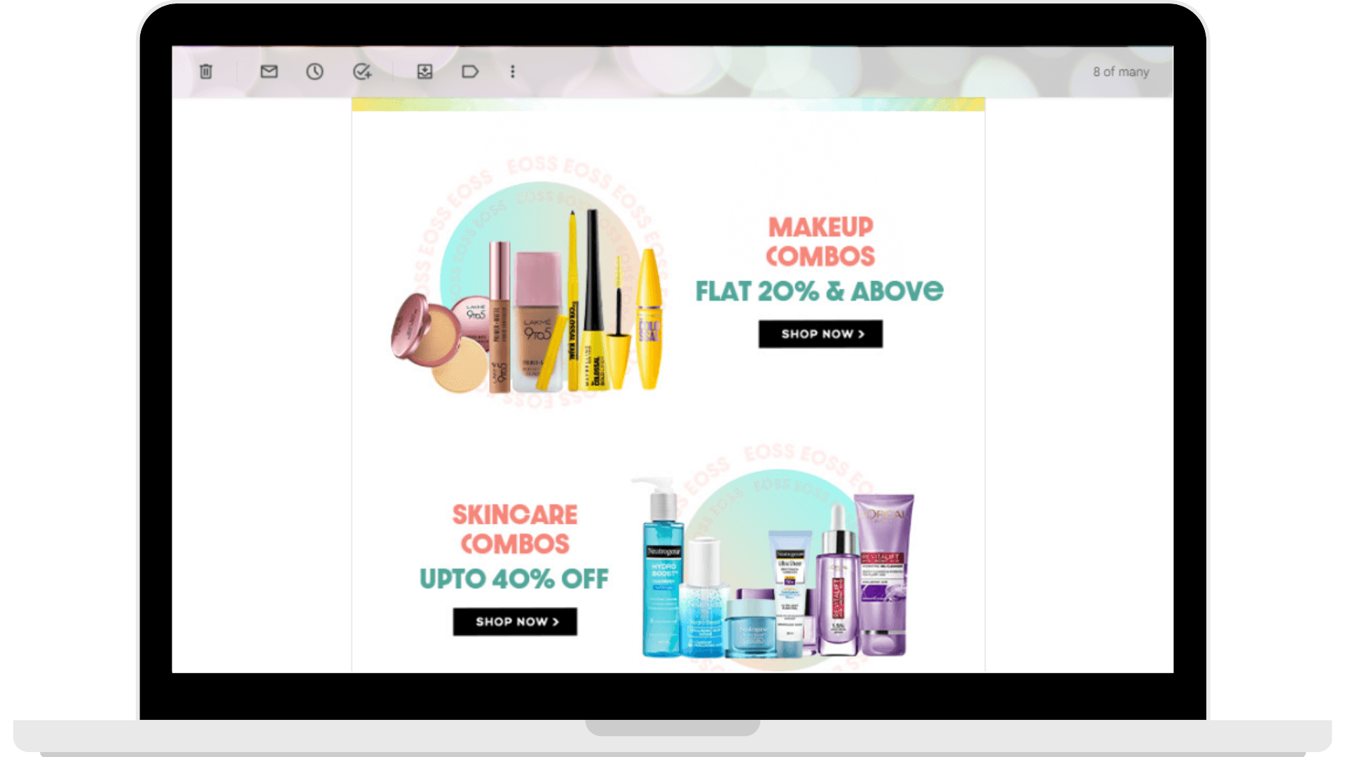 Nykaa provides combos at the discounted rate to appeal customers.