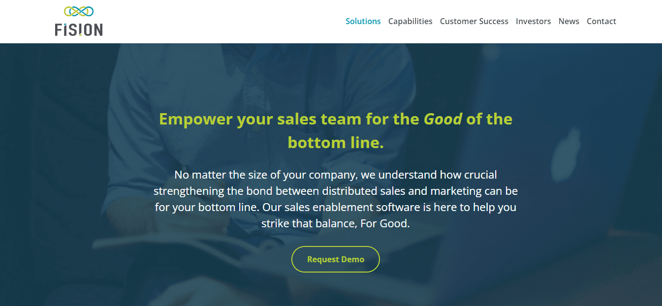 Fision – a SaaS sales enablement platform.