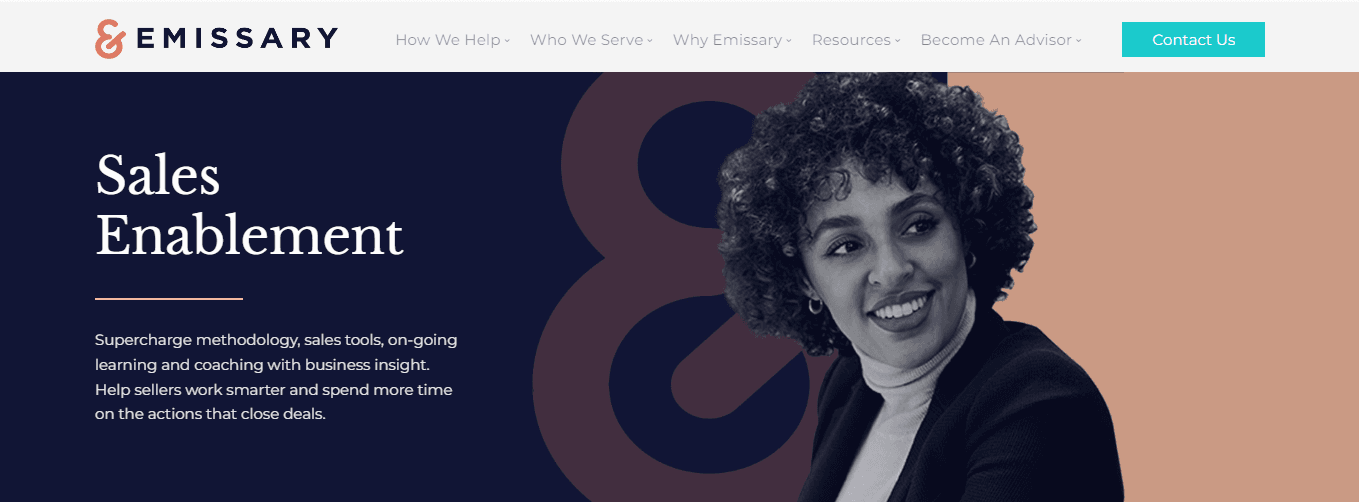 Emissary – a SaaS sales enablement platform.