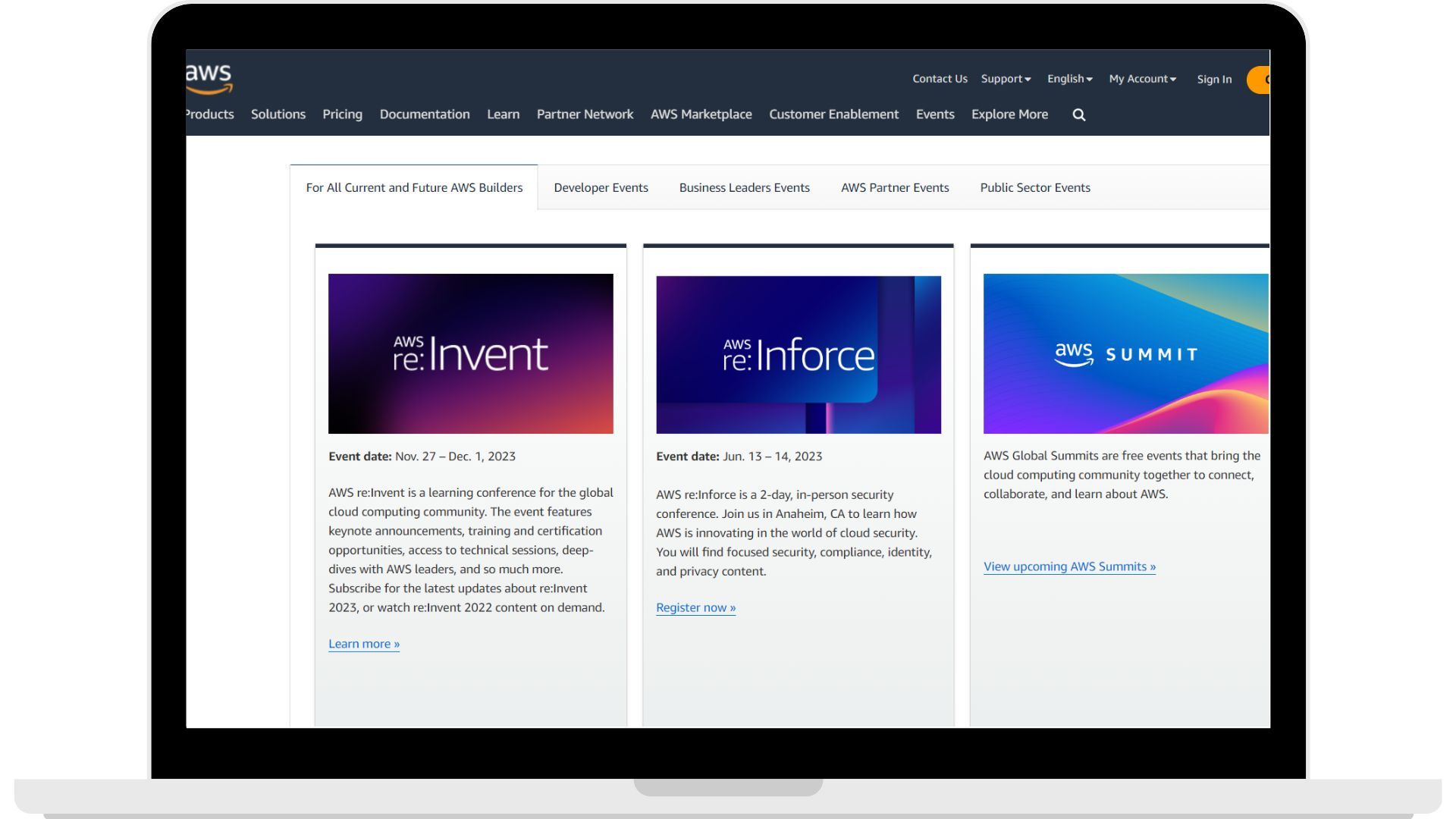 Amazon running webinar series.