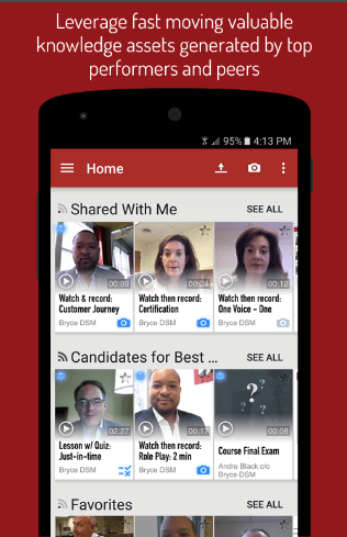 Allego’s mobile sales enablement app contains video-based training content for easy understanding and absorption of information.