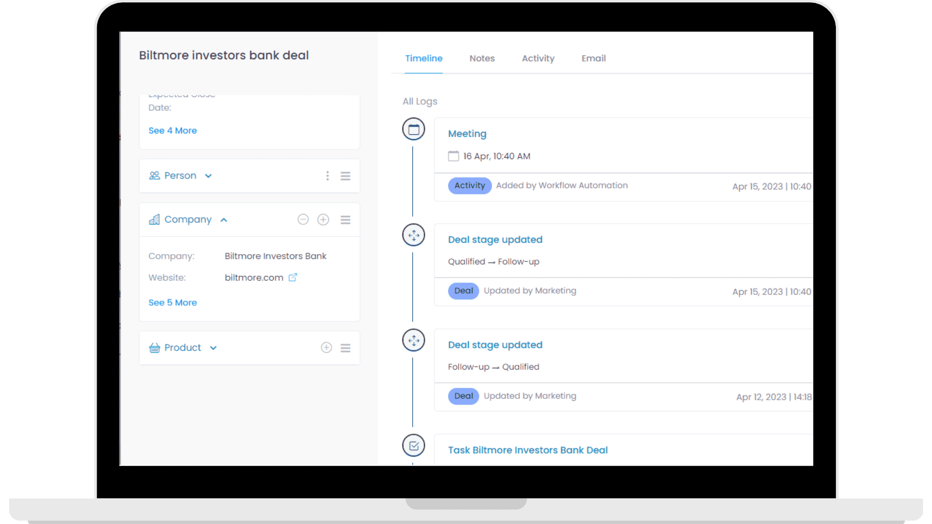 Zixflow lets you track past interactions you had with prospects to engage them better and build solid relations
