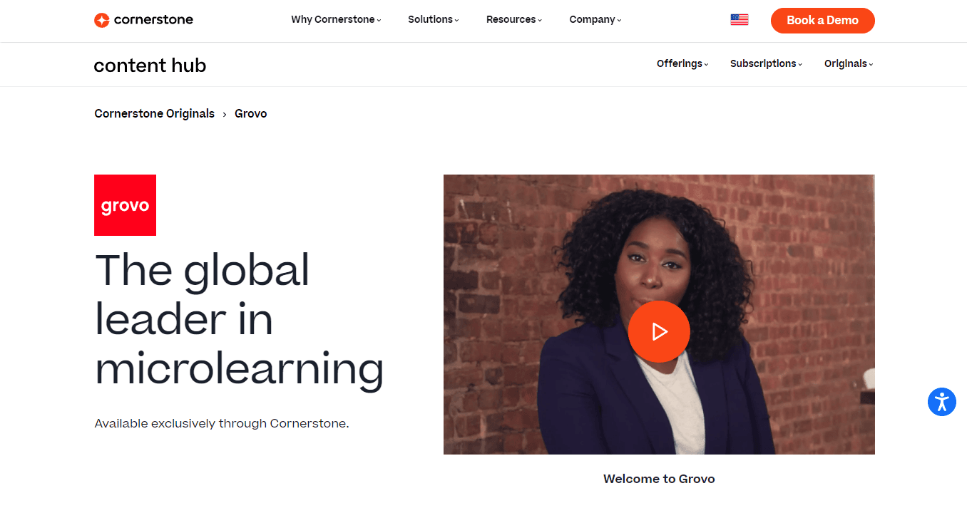 Grovo - a microlearning sales channel enablement tool.