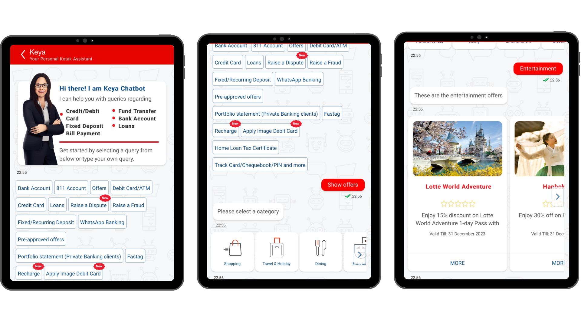 In conversation with Kotak Mahindra Bank’s virtual assistant Keya. Seamless communication with real time response.