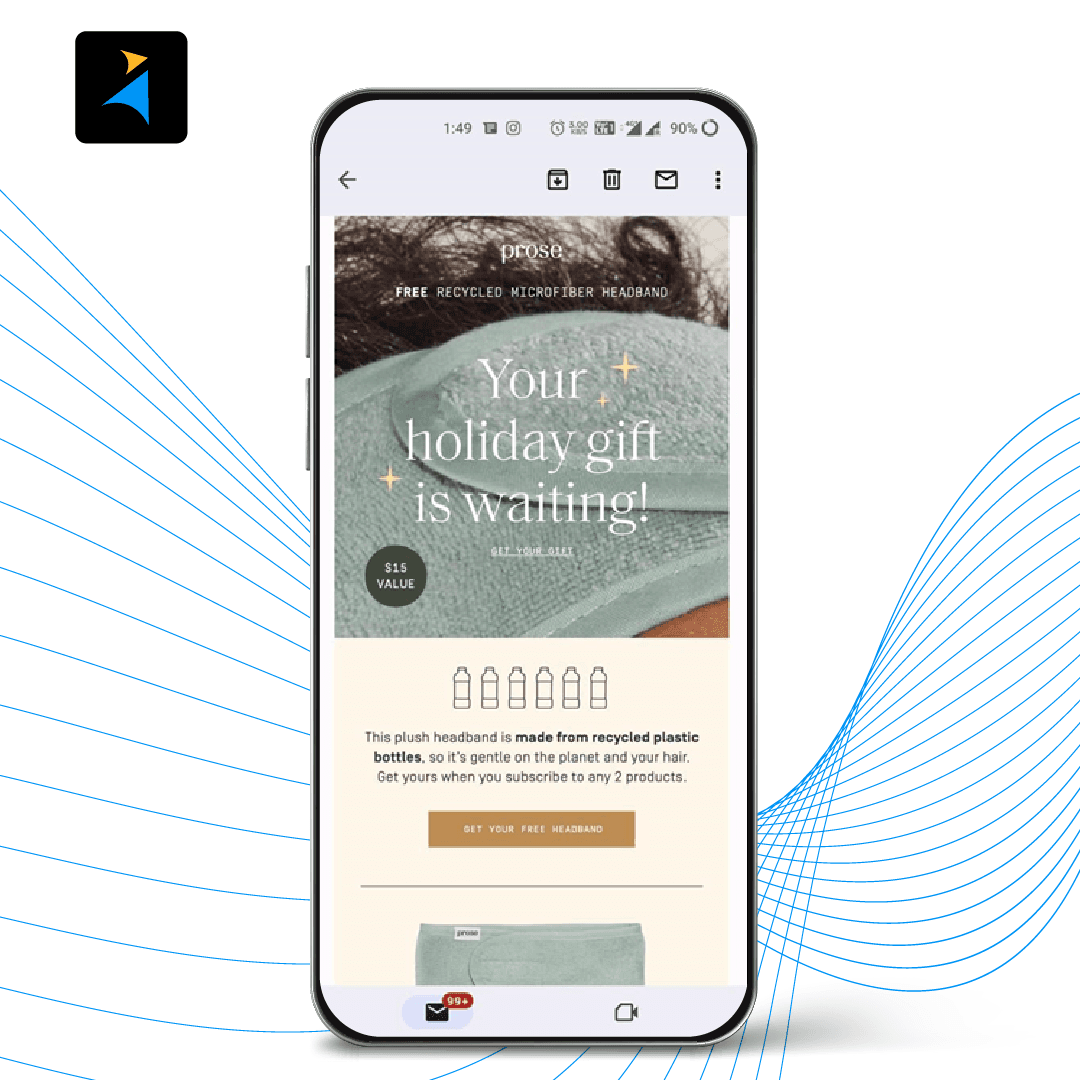 Prose did an amazing value proposition through their email engagement