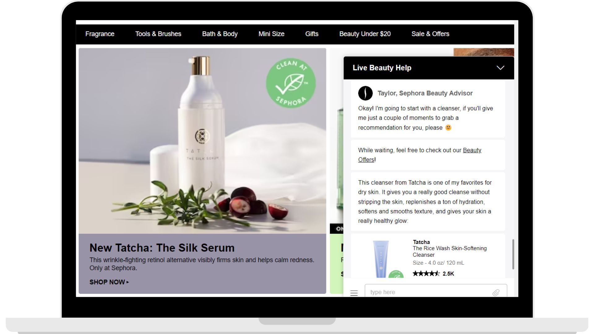 Sephora gives great recommendations to their customers after understanding their concerns and knowing their preferences.