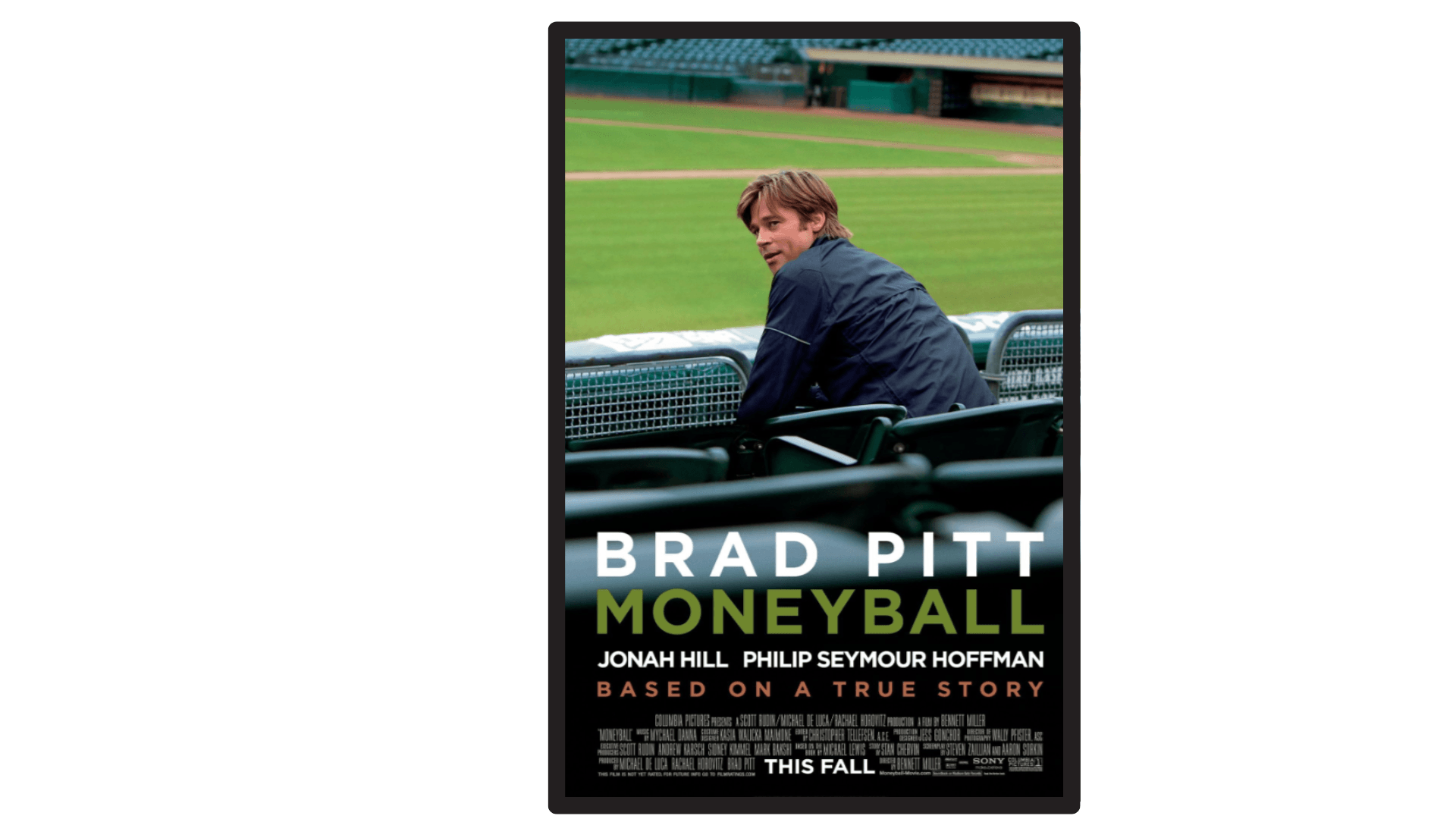 Moneyball (2011) - a story about how analytics optimizes sales processes.
