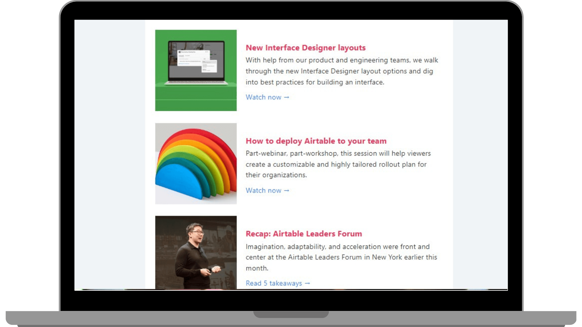 Educational Content Shared By Airtable.