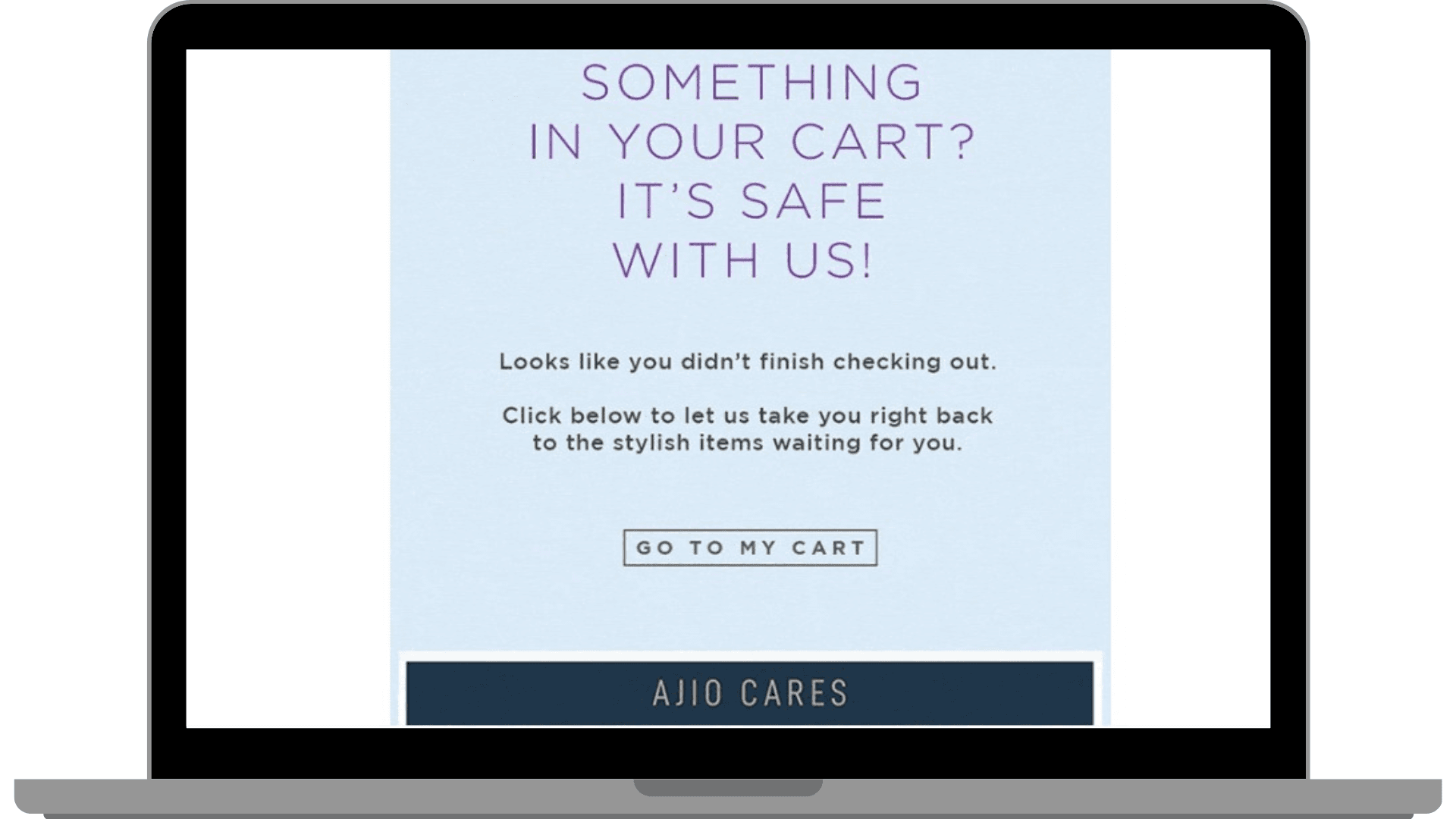 Cart Abandonment Mail From Ajio After I left It Untouched For 2 Months.