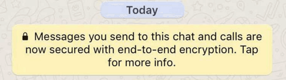 WhatsApp offers end-to-end encryption to protect your customers’ data and privacy.