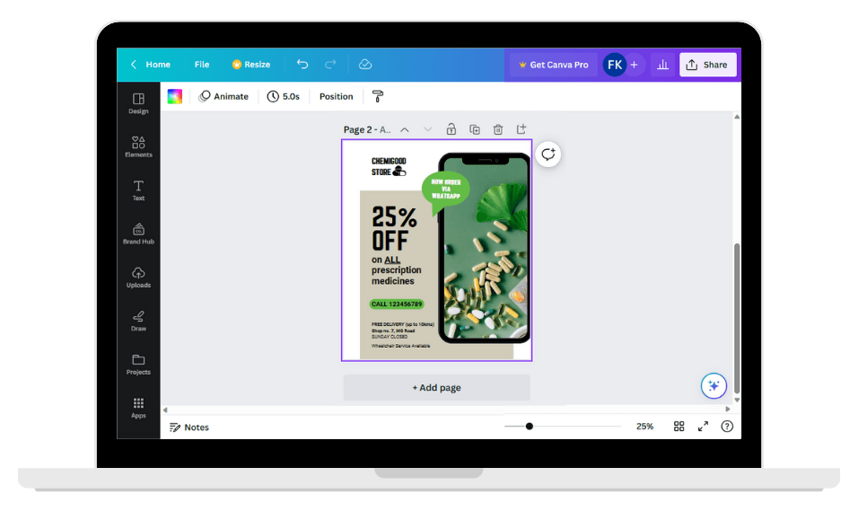 Canva is your best buddy if you don’t know working with Illustrator, it has all the bells and whistles to create an impactful visual.