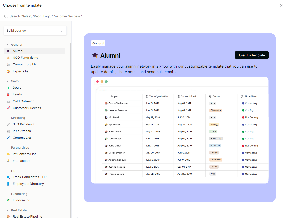 Zixflow’s customizable list templates easily convert to a visual drag-and-drop pipeline to manage your leads and client information.