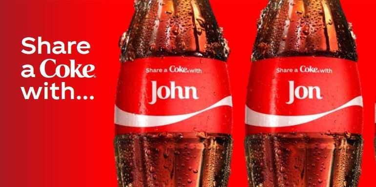 Coca-Cola’s “Share a Coke” campaign builds stronger relationships with its customers [Source- Marketing mag]