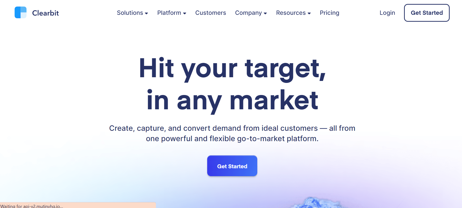 Clearbit, a sales engagement platform.