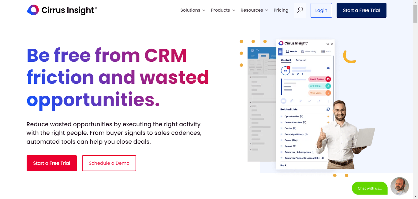 Cirrus Insight, a sales engagement platform.