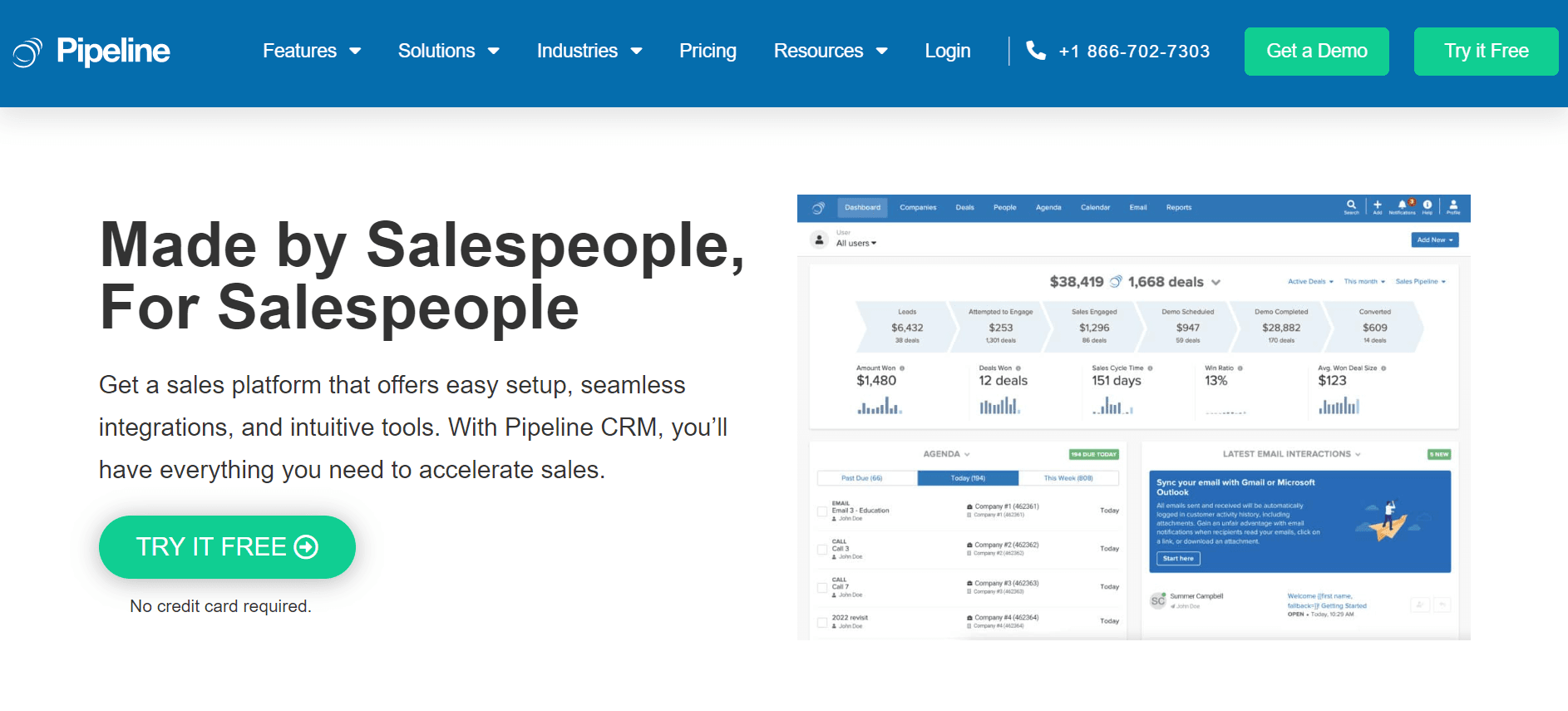 Pipeline, a famous sales engagement tool.