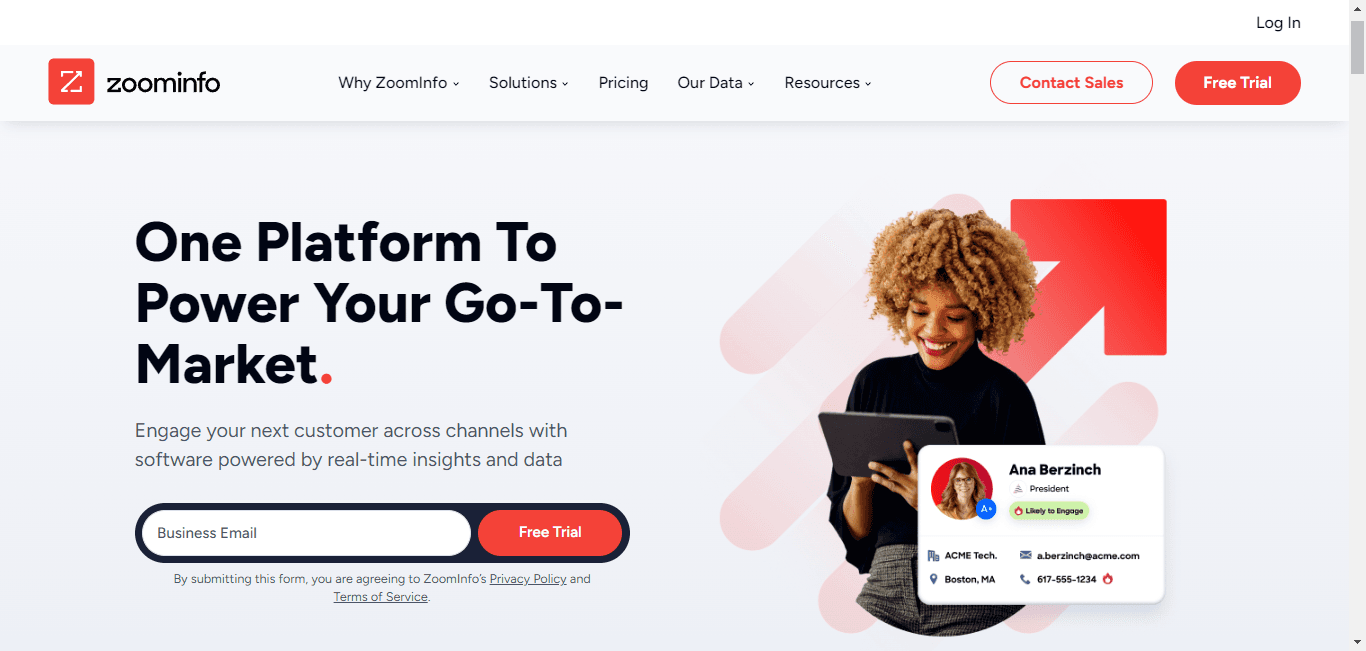 ZoomInfo, sales engagement software.