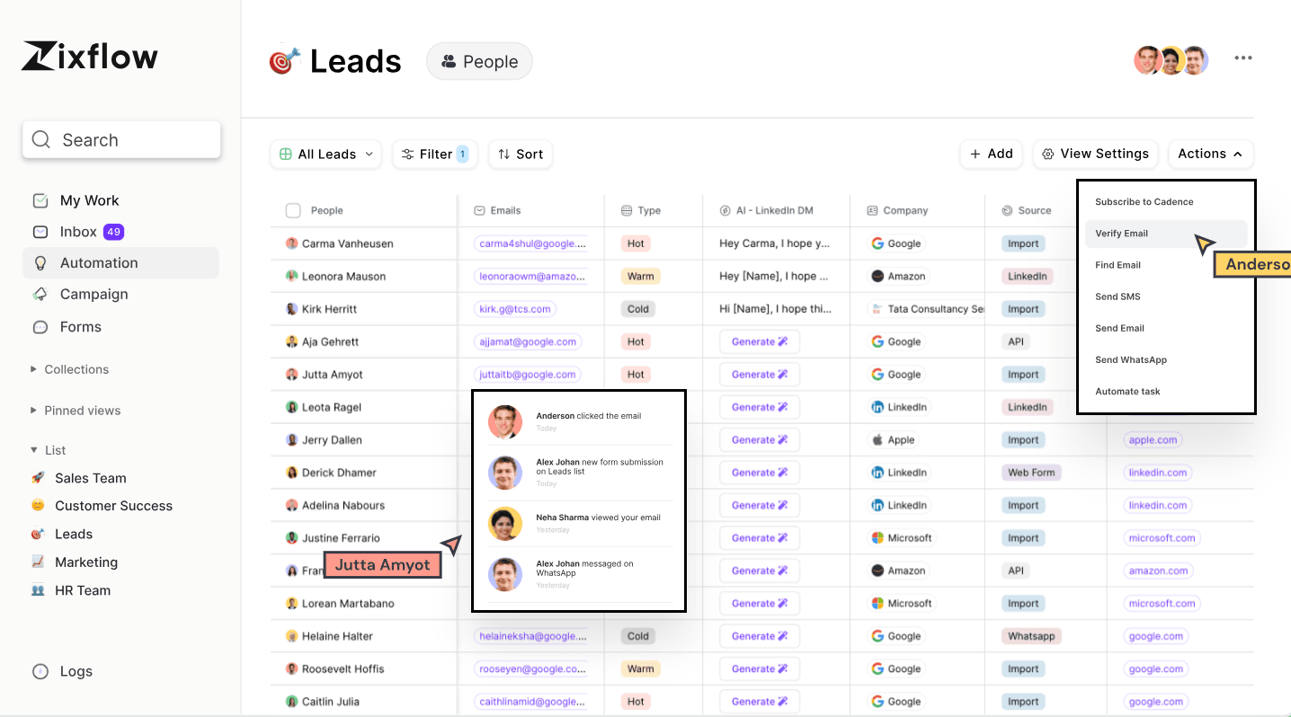 Zixflow, one of the great online sales enablement tools.