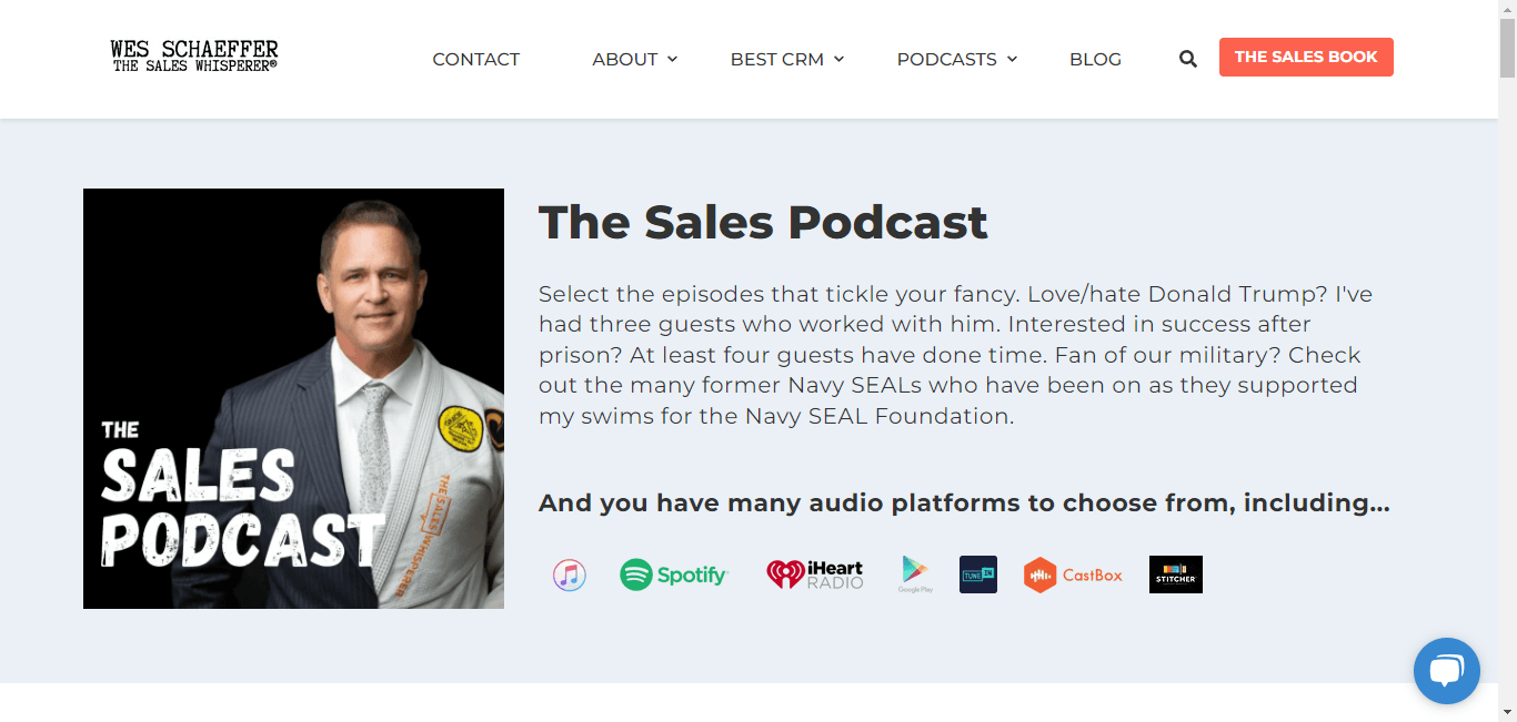The Sales Podcast by Wes Schaeffer. (Source)