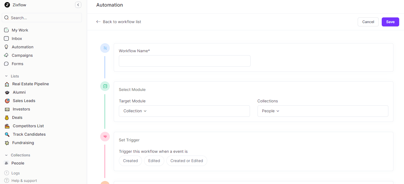 Reduce manual effort and errors with Zixflow workflow automation.