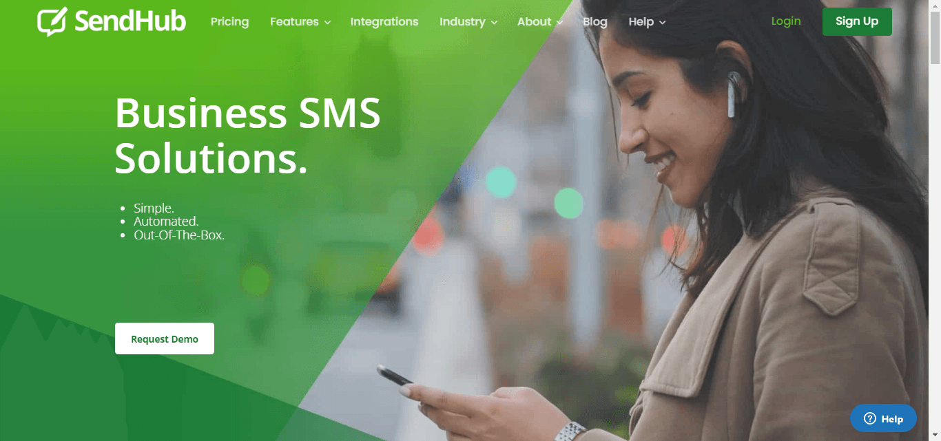 SendHub, a business SMS solution.