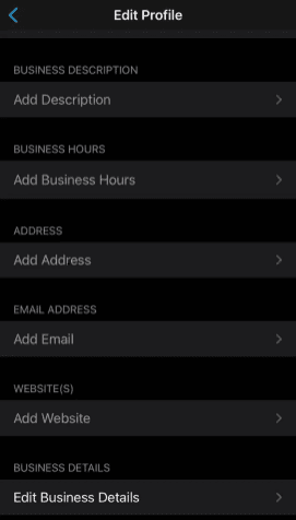 You can add your WhatsApp Business information according to your business profile.