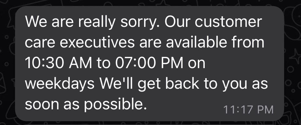 Another feature of WhatsApp Business is automated messages.