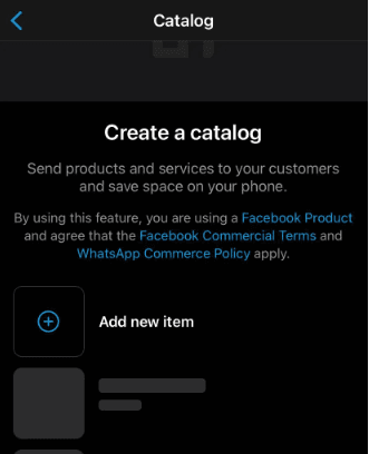 The second cool WhatsApp Business account feature is its catalog feature.
