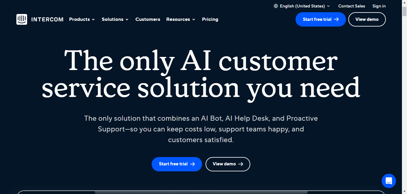 Transform customer support with Intercom.