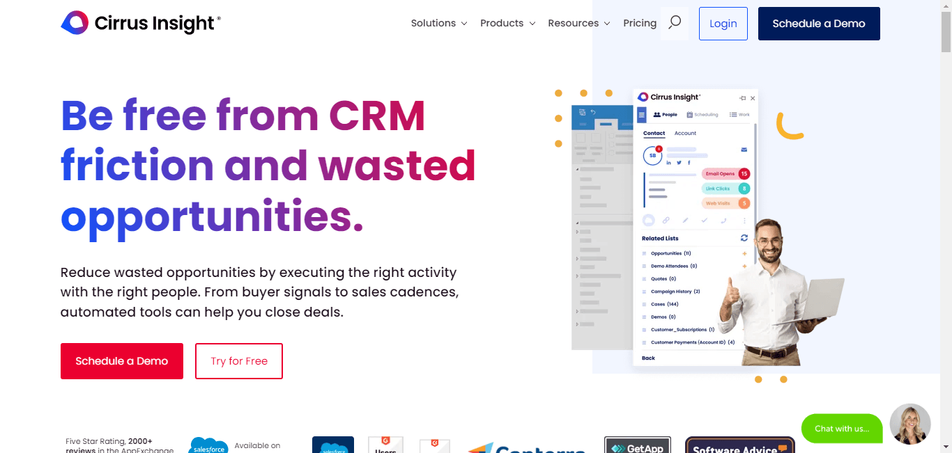 Streamline communication with Cirrus Insight's email-CRM integration.
