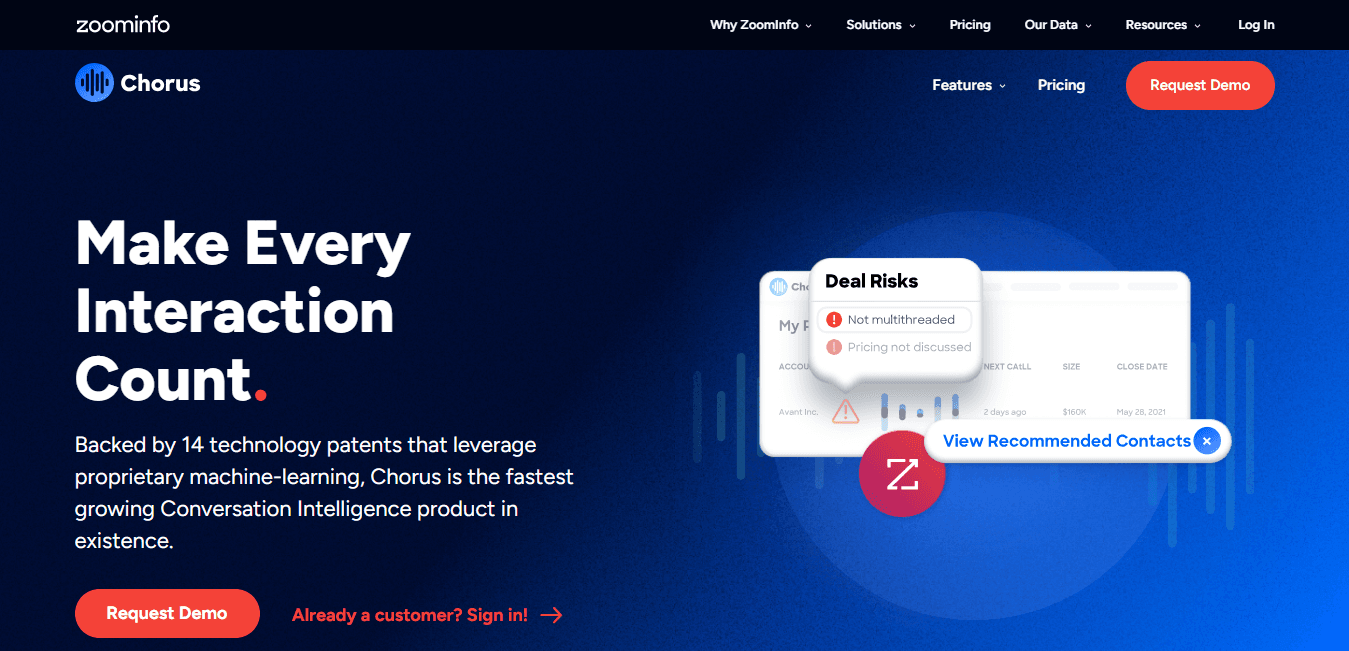 Enhance call analysis with Chorus.ai.