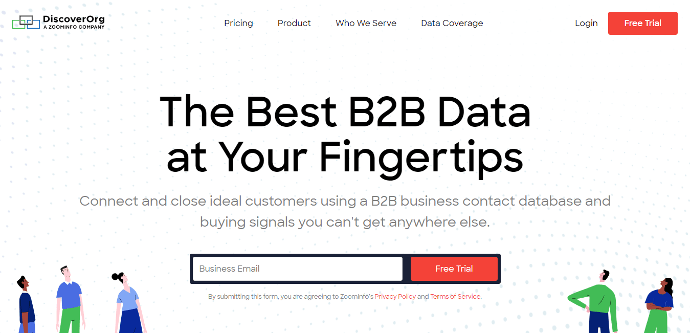 Gain comprehensive insights through DiscoverOrg.