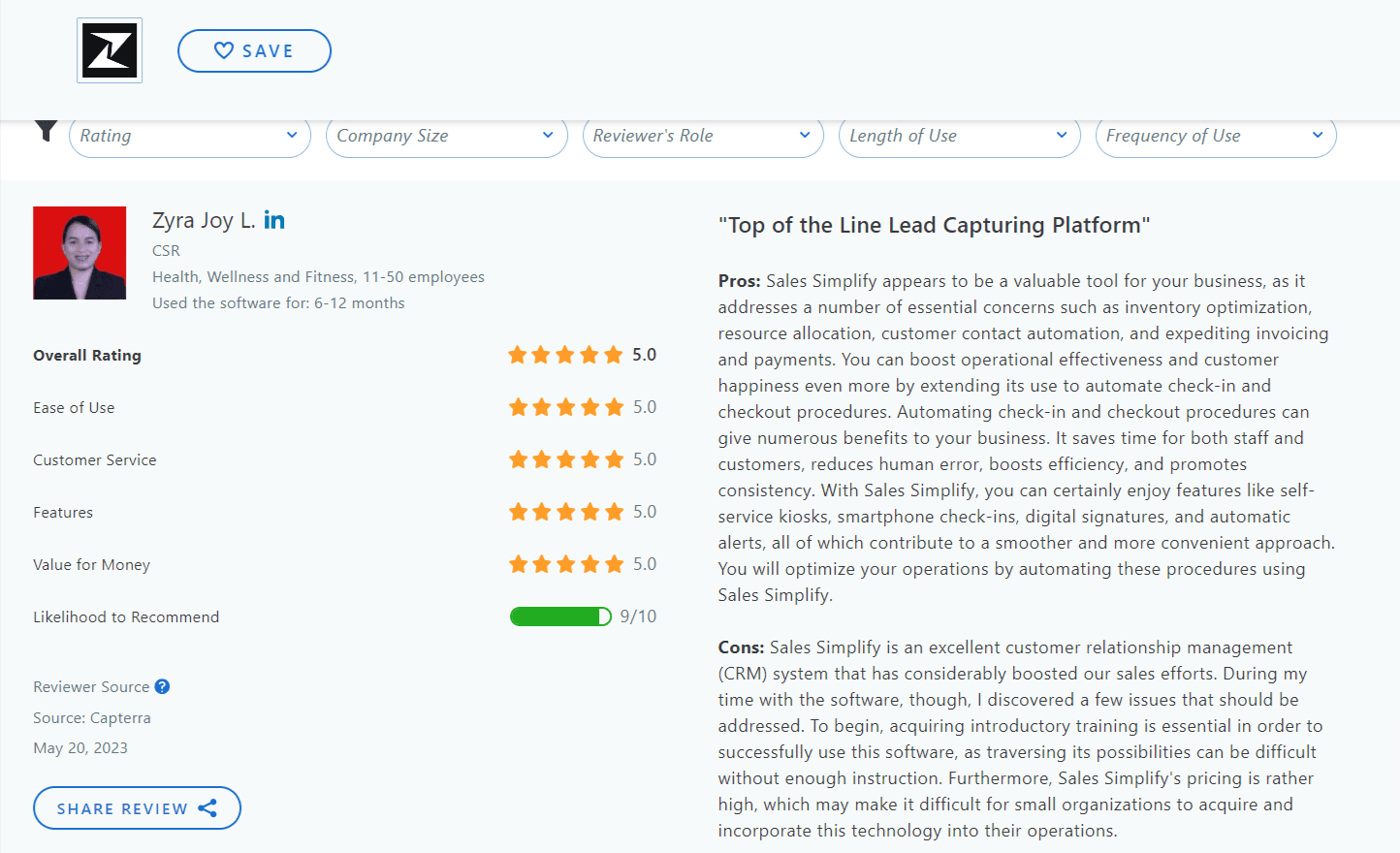Zixflow review on Capterra will help you gain faith in Zixflow by reading customer experiences with it.