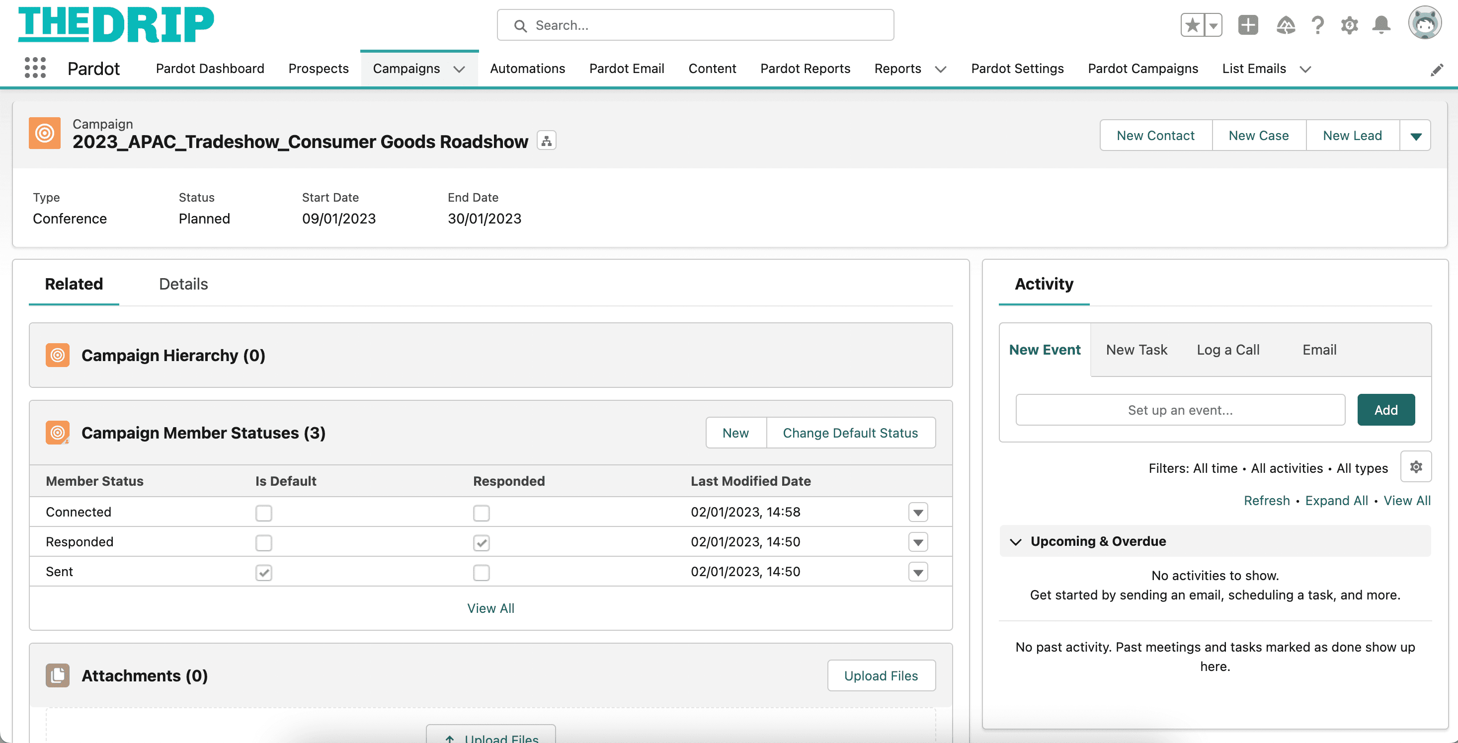 Salesforce CRM offers comprehensive campaign settings in its campaign module.