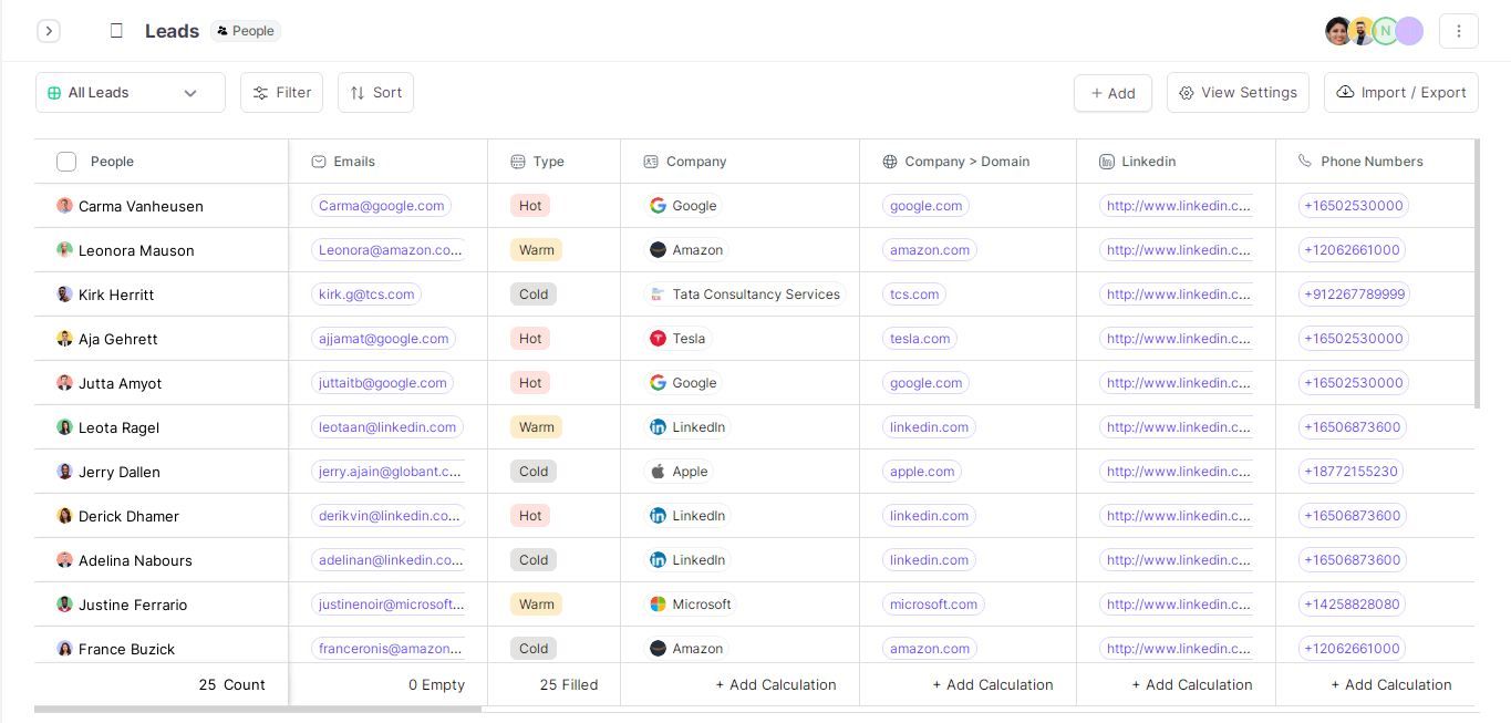 Seamlessly create and manage all your leads in one place.