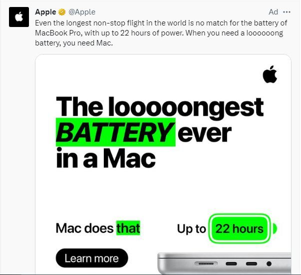 Uncover how Apple targets their audience by posting relevant ads on Twitter pages