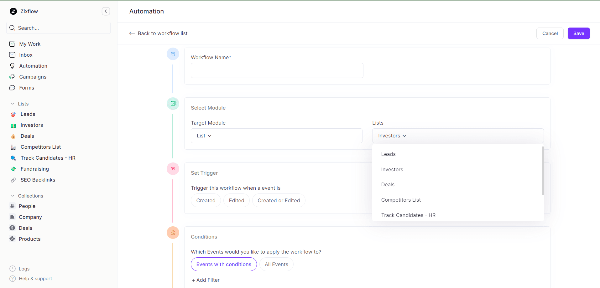 Automate your sales workflow with the integration of Zixflow.