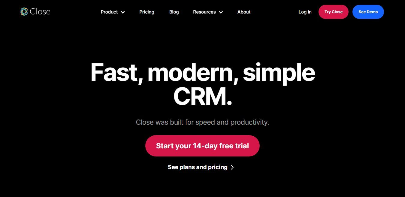 Streamline your processes with Close one of the best real estate CRM solutions for lead management to schedule appointments.