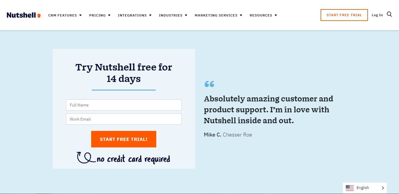 Nutshell is one of the top-rated real estate CRMs that provides excellent insights into your sales performance.