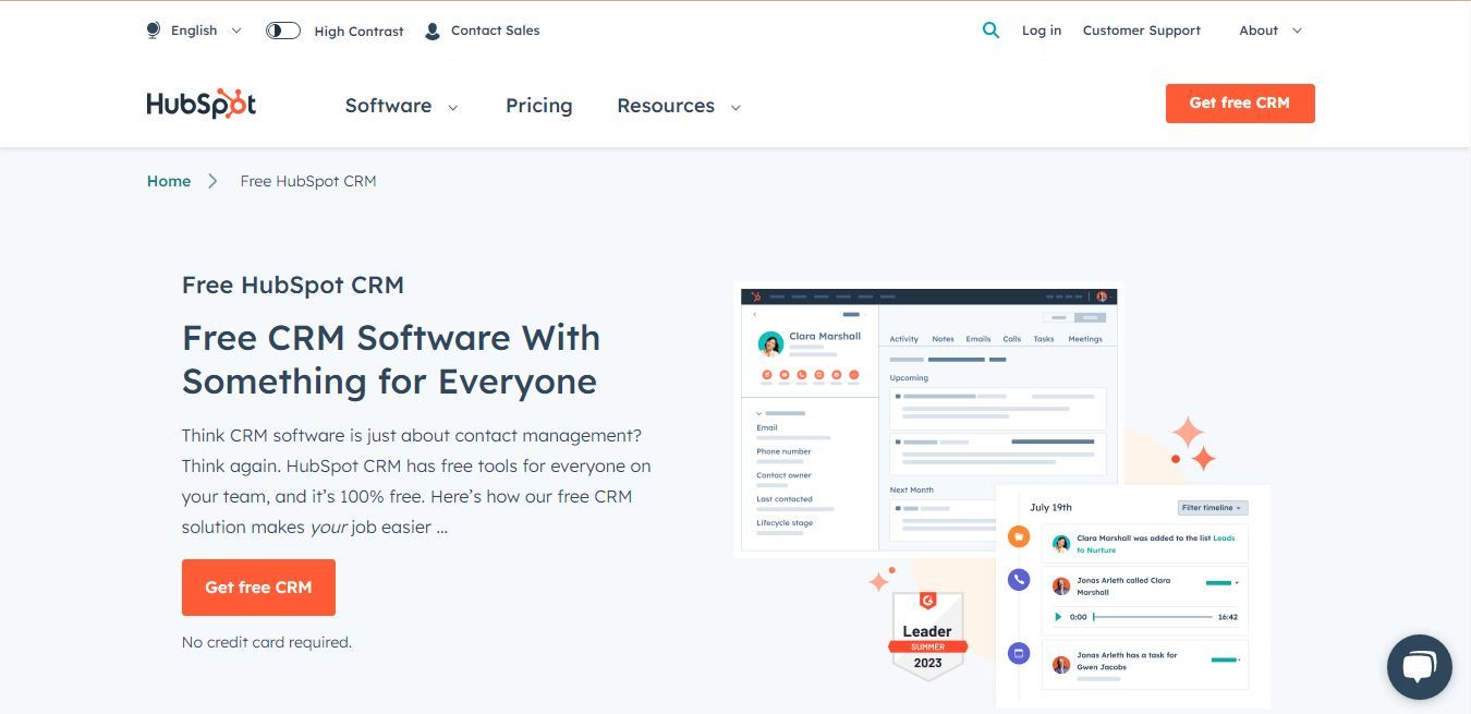 Manage all your deals effortlessly with HubSpot.