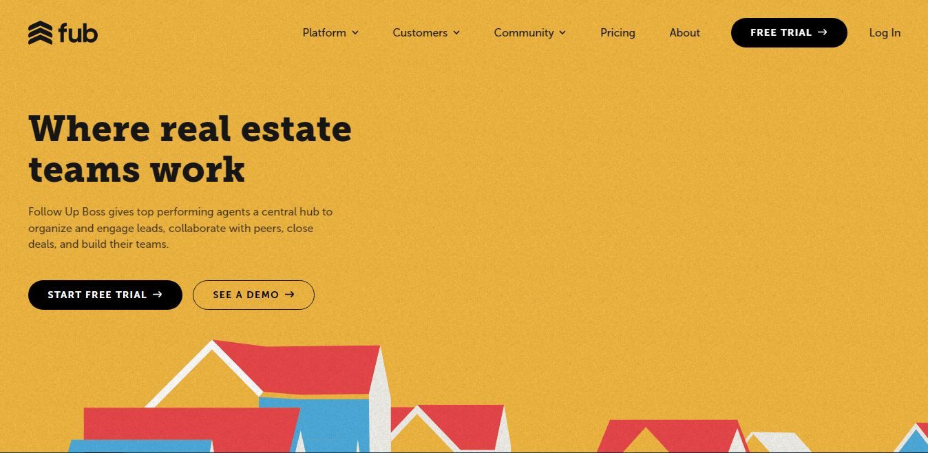 Never miss a reminder and stay organized with Follow Up Boss, one of the top-notch real estate CRMs, to keep track of clients effortlessly.