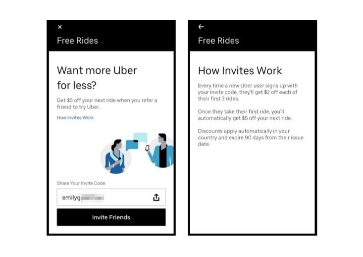 Want to keep your customers coming back for more? Take a page out of Uber's book and create a referral program![Image Source - Referral Hero]