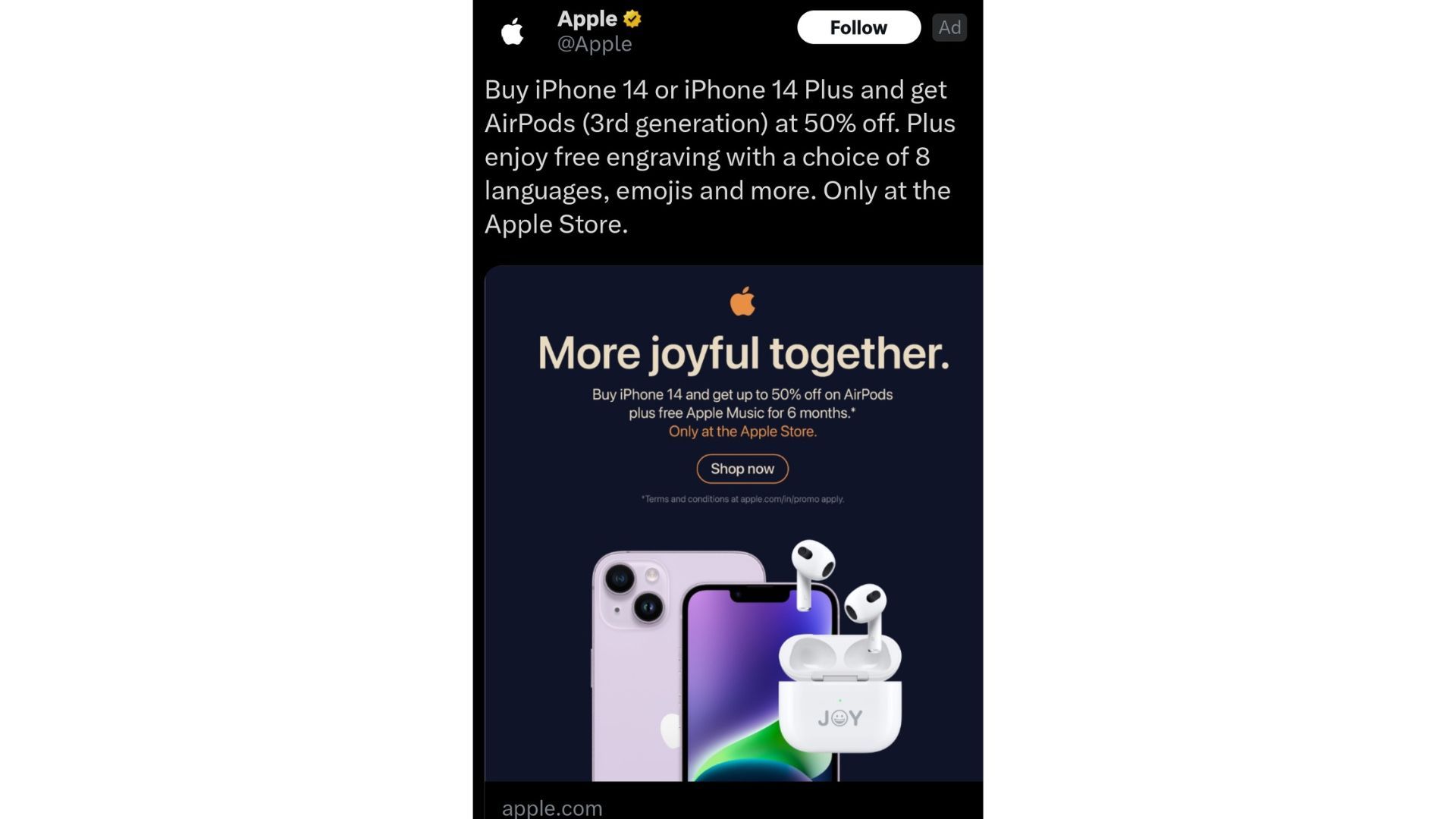 Apple knows how to keep their customers happy, and so can you. Take a cue and start offering amazing deals to keep your customers coming back for more.