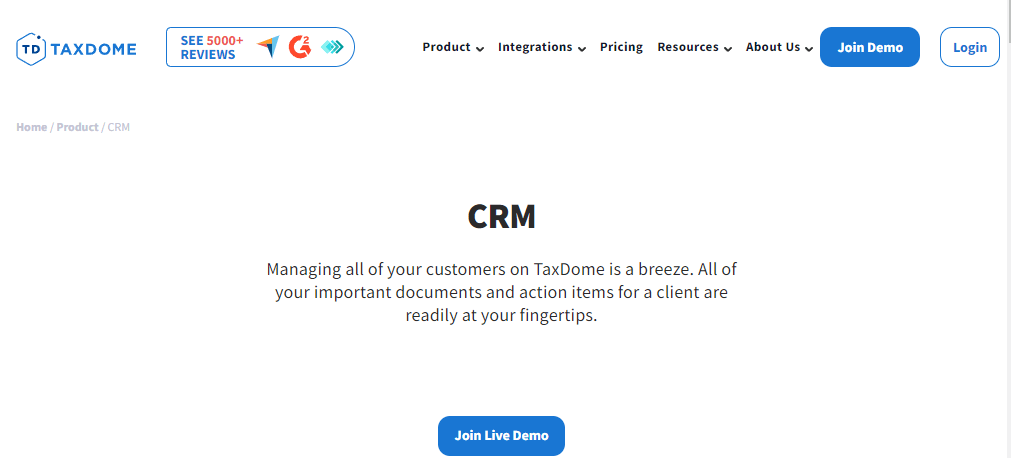 Make storing and accessing client information easier with Taxdome a CRM for accountants.