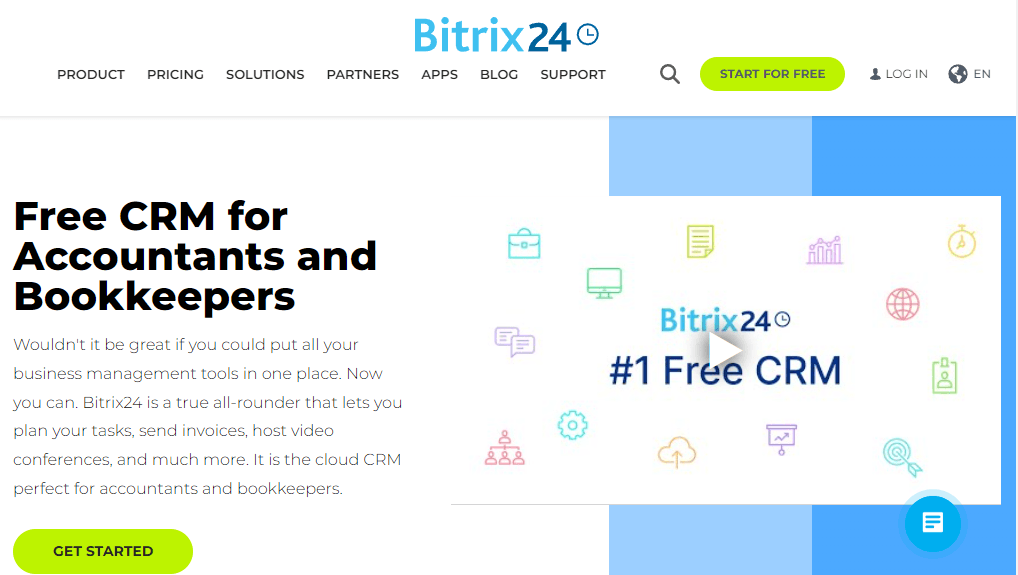 Manage your workload and make your workflow efficient with Bitrix24 a CRM specifically designed for accountants.