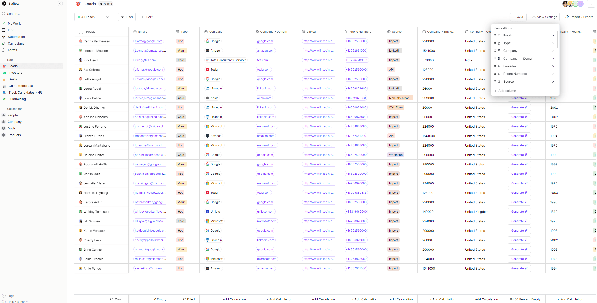 Fulfill your accounting CRM needs with the comprehensive dashboard offered by Zixflow that gives you all the information you need to stay informed.
