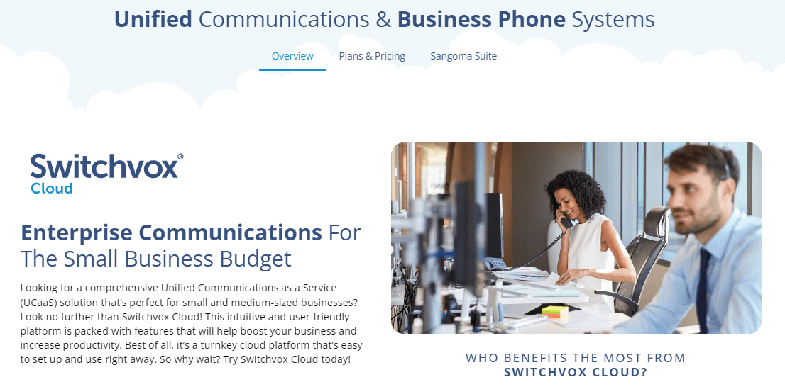 Switchvox Cloud is a unified communication alternative to Plivo.
